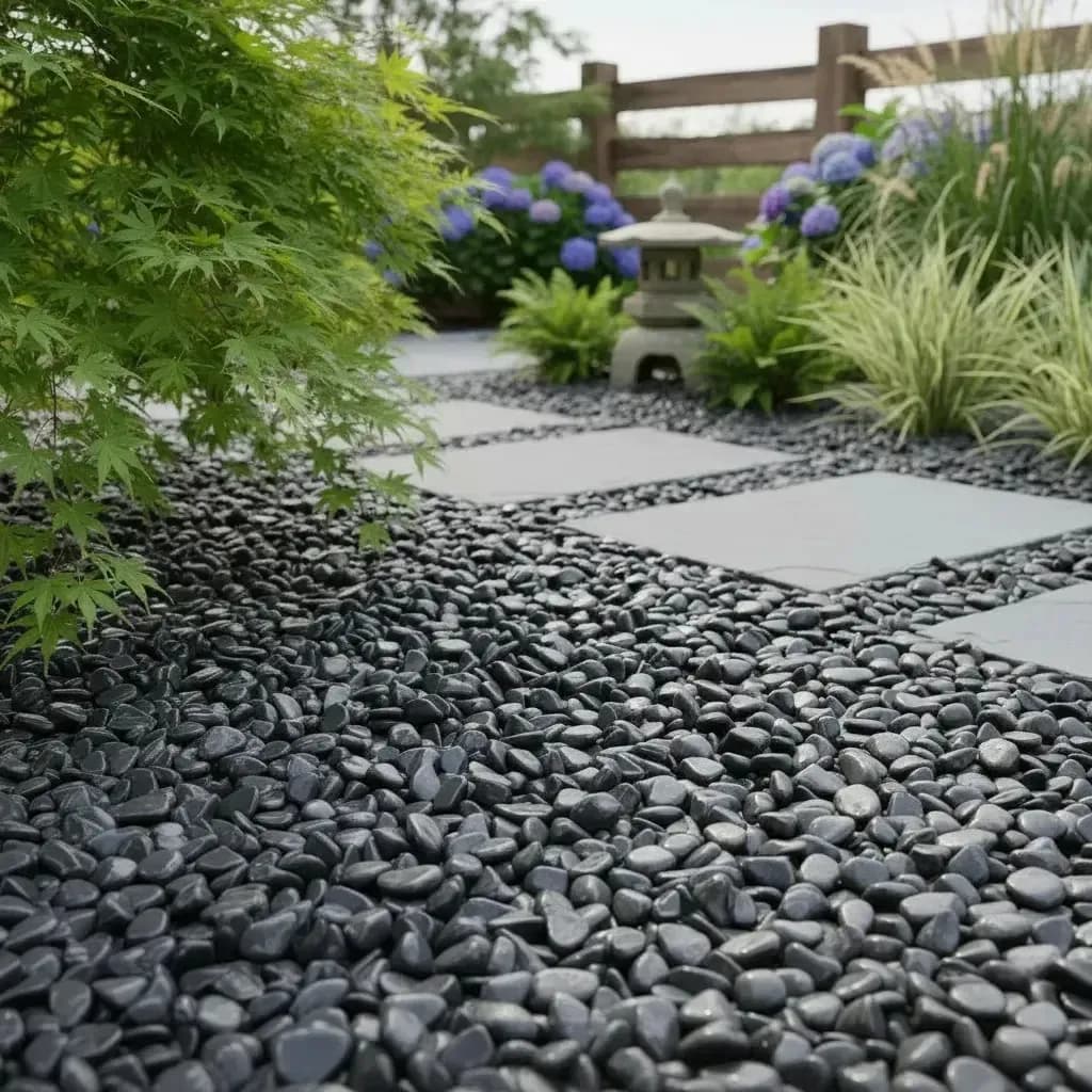 15kg Seixo Preto Pedras Para Jardim Paisagismo Lago Aquarios Preto 2 Cm 8 Cm