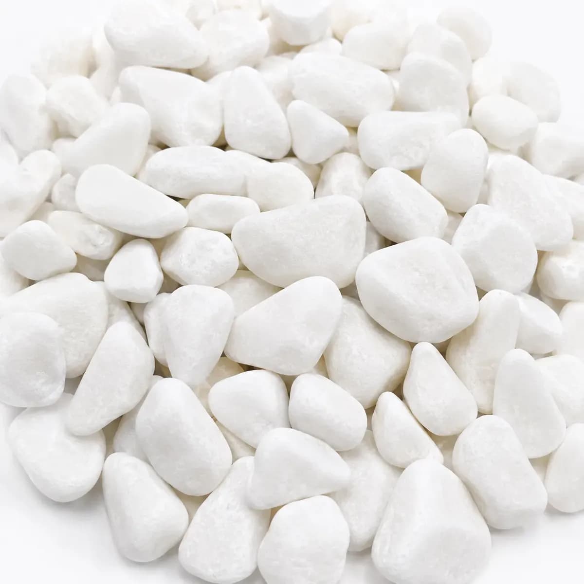 30kg Pedra Dolomita Branca Seixo Natural Para Jardim Cm 2-5 Branco 2 Cm 5 Cm
