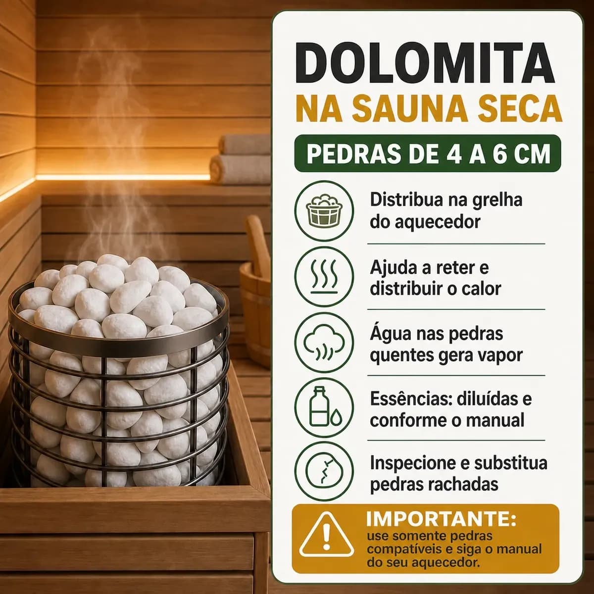 4kg Pedra Dolomita Branca 4 A 6 Cm Para Sauna Seca Jardim Branco 4 Cm 6 Cm
