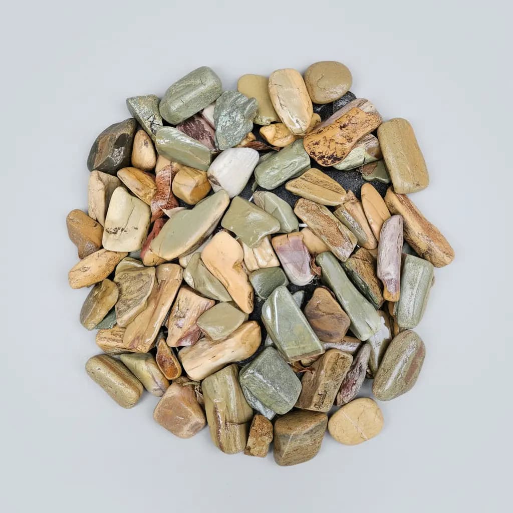 9,5kg Pedras Decorativas P/ Vasos Plantas Seixo Verde Brasil Verde 3 Cm 12 Cm