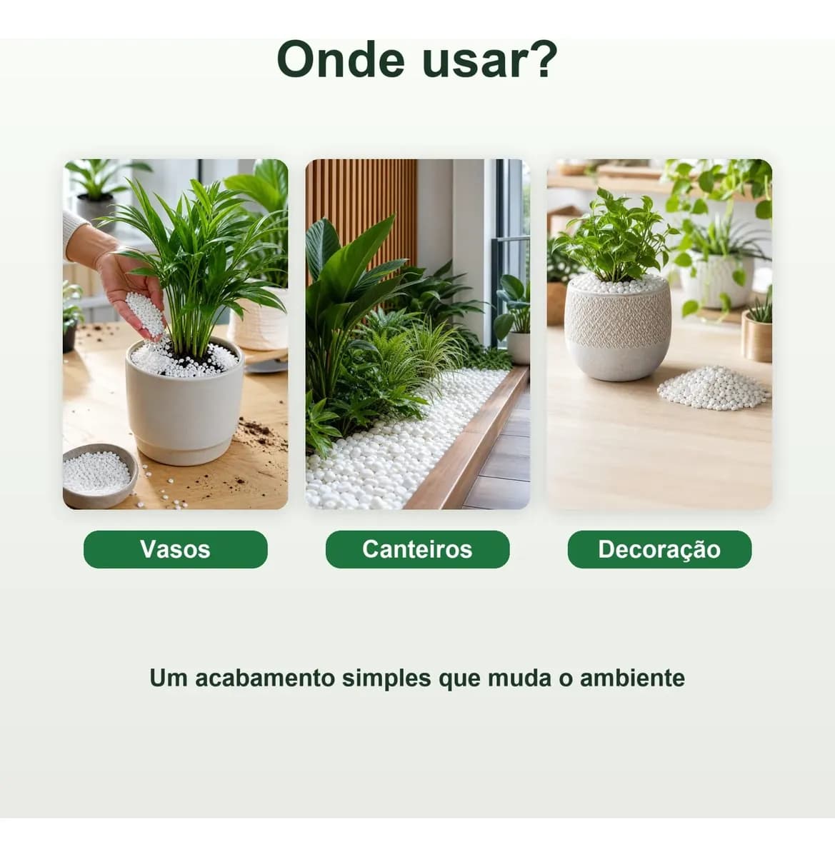 Pedras Ornamentais Pedrisco Branco Tam 1 Vaso Suculenta 10kg Branco 1 Cm 3 Cm